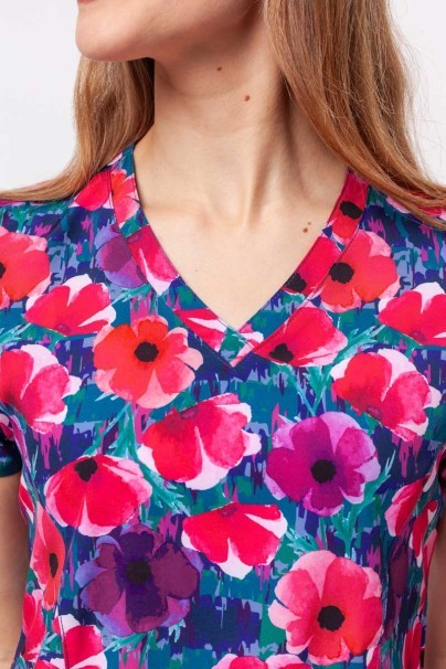 Women’s Maevn Prints scrub top Autumn Bloom-3