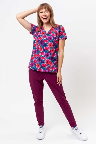 Women’s Maevn Prints scrub top Autumn Bloom-2