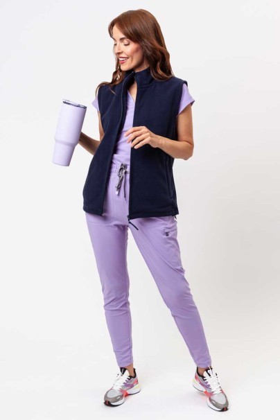 Women’s Malfini Fleece vest navy-1