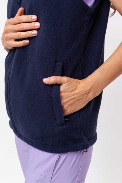 Women’s Malfini Fleece vest navy-5