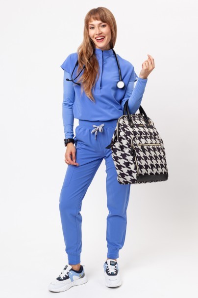 Women's Uniforms World 518GTK™ Avant On-Shift scrub top ceil blue-8