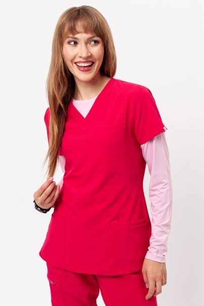 Women’s Uniforms World 309TS™ Valiant scrubs set raspberry-3