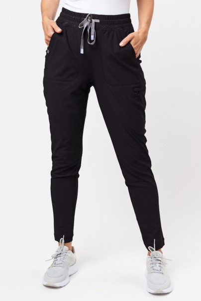 Women's Maevn Embrace scrubs set (Zoe top, Mia trousers) black-6