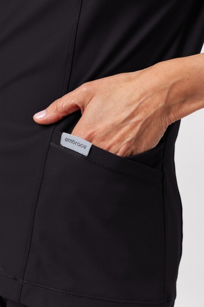 Women's Maevn Embrace Zoe scrub top black-4