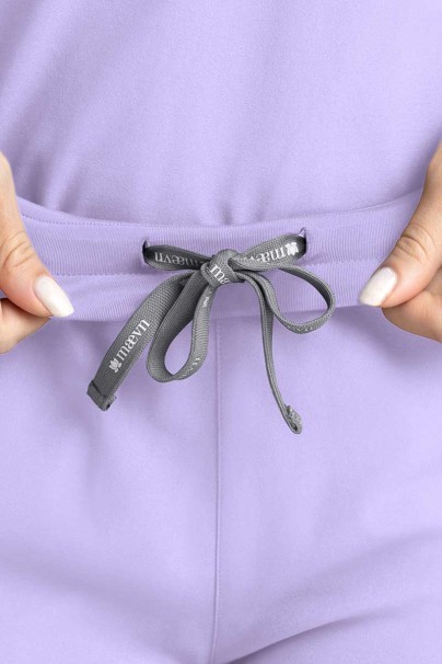 Women's Maevn Momentum scrubs set (Dolman top, Flare Leg trouser) lavender-4