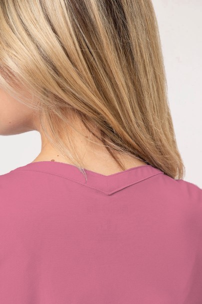 Women’s Maevn Momentum Double V-Neck scrub top rose pink-3