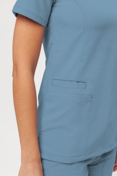 Women’s Maevn Momentum Double V-Neck scrub top slate blue-6