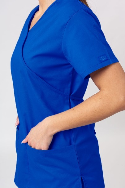 Women’s Dickies EDS Signature Mock scrub top royal blue-2