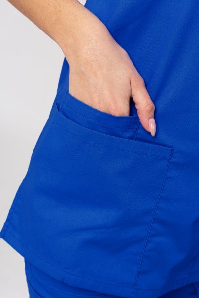 Women’s Dickies EDS Signature Mock scrub top royal blue-3