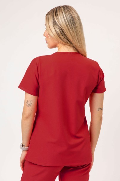 Women's Cherokee Ultra V-neck scrub top red-1