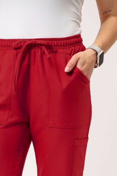 Women's Cherokee Ultra Cargo scrub trousers red-2