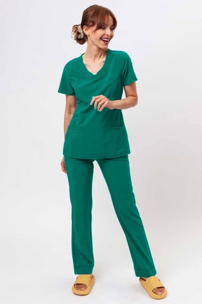 Women's Cherokee Infinity Slim Pull-on scrub trousers green-2