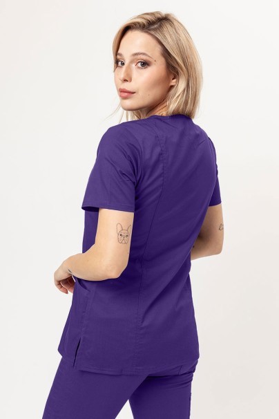 Women’s Cherokee Revolution Mock scrub top grape-1