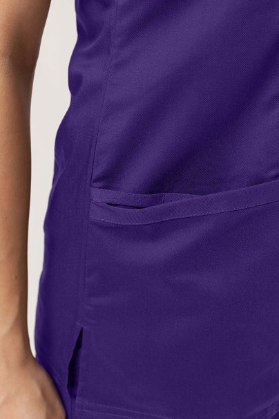 Women’s Cherokee Revolution Mock scrub top grape-4