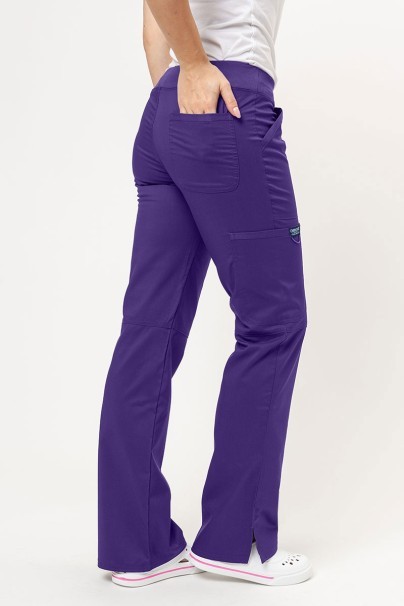 Women’s Cherokee Revolution Straight Leg scrub trousers grape-2
