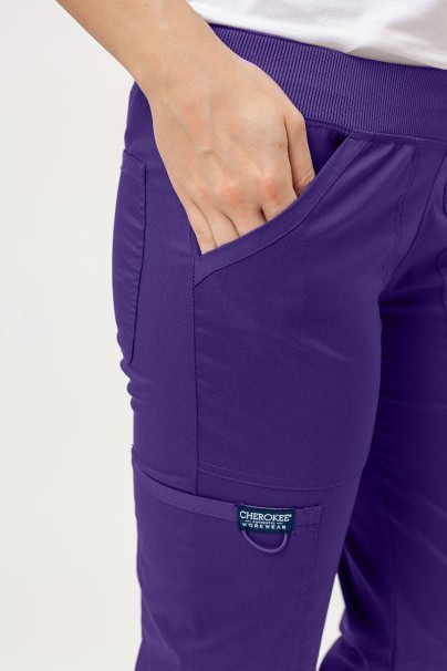 Women's Cherokee Revolution (Mock top, Straight trousers) scrubs set grape-8