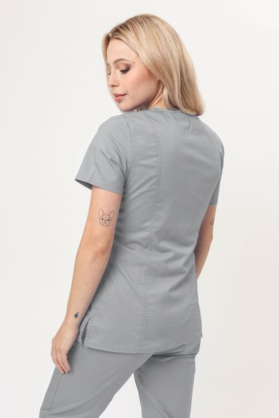 Women’s Cherokee Revolution Mock scrub top grey-2