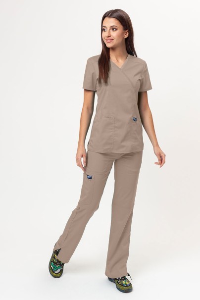 Women’s Cherokee Revolution Straight Leg scrub trousers khaki-6