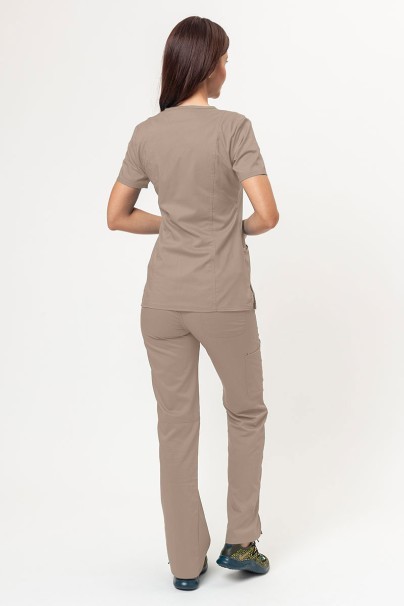 Women's Cherokee Revolution (Mock top, Straight trousers) scrubs set khaki-2