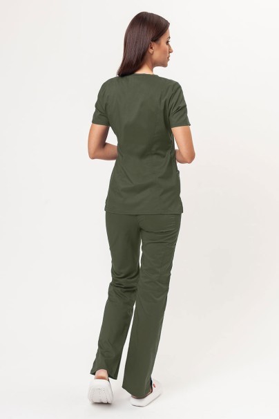 Women’s Cherokee Revolution Straight Leg scrub trousers olive-7