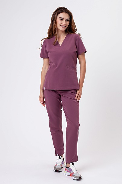 Women's Sunrise Uniforms Premium Pride scrubs set grape
