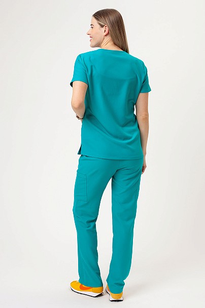 Women's Cherokee Ultra V-neck scrubs set teal blue