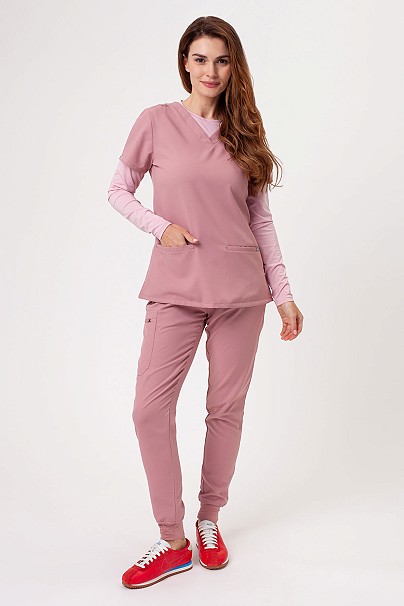Women's Sunrise Lite Fit jogger scrub set blush pink