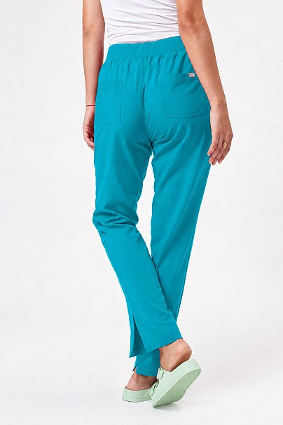 Women's Sunrise Move Line scrub trousers teal blue