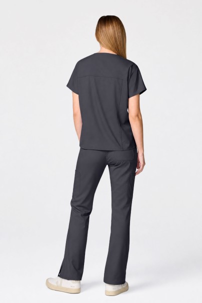 Women's Cherokee Revolution Mandarin Flared scrub set pewter