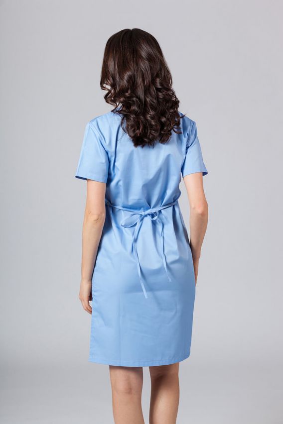 Women’s Sunrise Uniforms straight scrub dress ceil blue-2