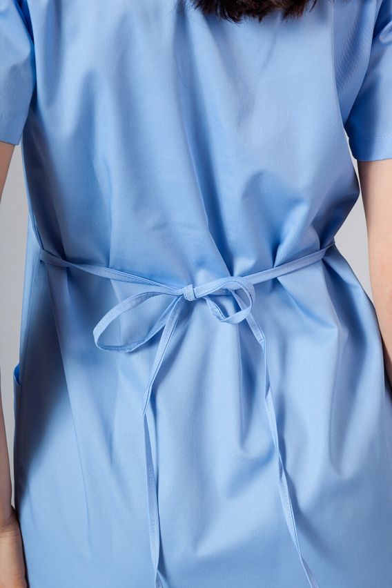 Women’s Sunrise Uniforms straight scrub dress ceil blue-4