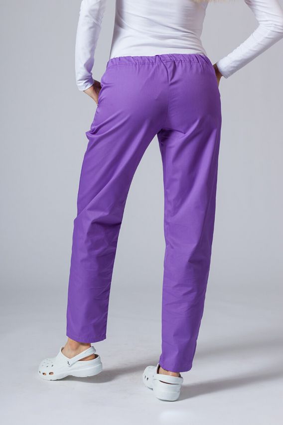 Women's Sunrise Uniforms Basic Regular scrub trousers violet-1