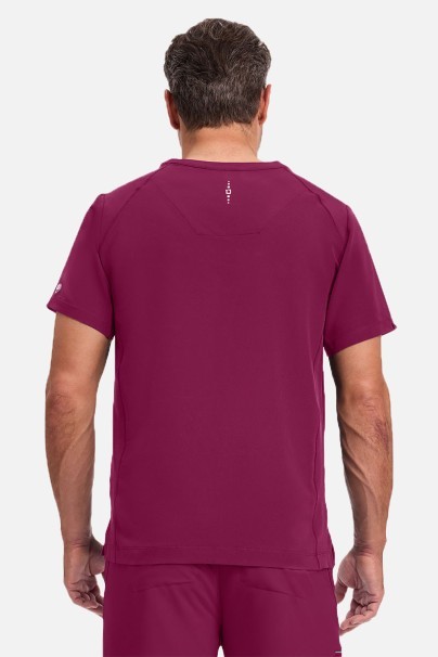 Men's Healing Hands Steven scrub top wine