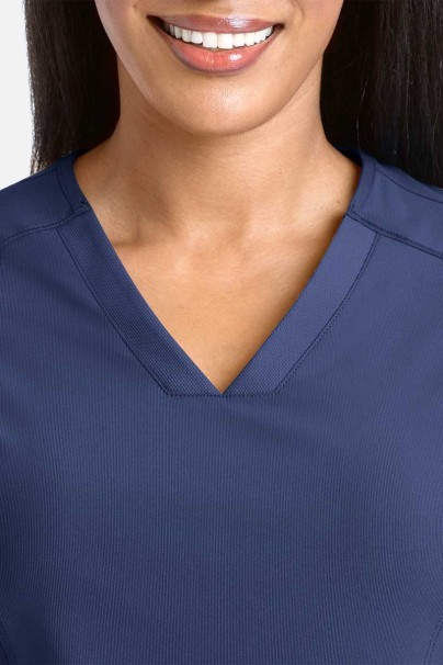 Women's Maevn Embrace Zoe scrub top navy-2