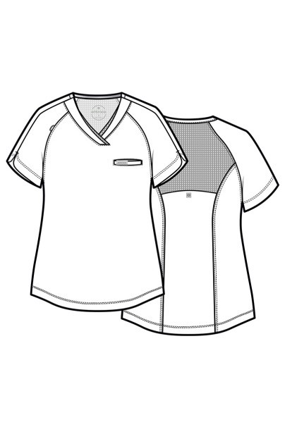Women's Maevn Embrace Luna scrub top wine-4