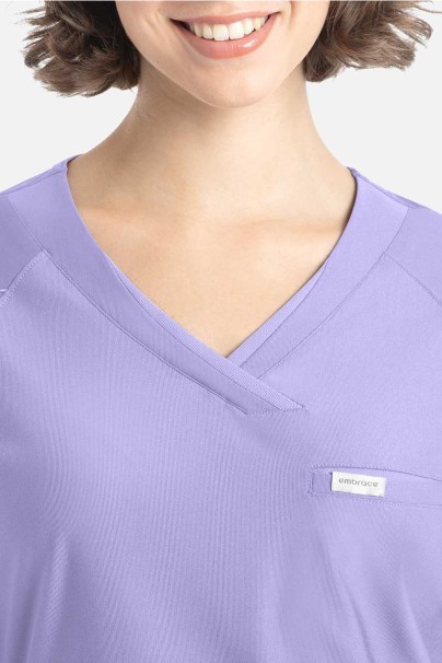 Women's Maevn Embrace Luna scrub top lavender-2
