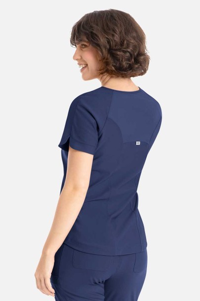 Women's Maevn Embrace Luna scrub top navy-1