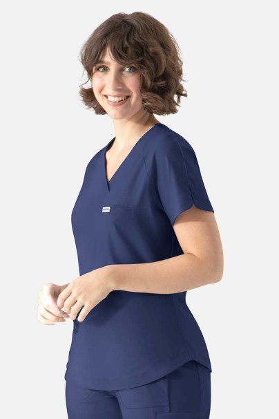 Women's Maevn Embrace Luna scrub top navy-3