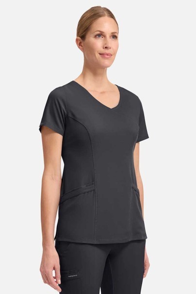 Women's Healing Hands scrubs set (Madison top, Renee trousers) pewter-2