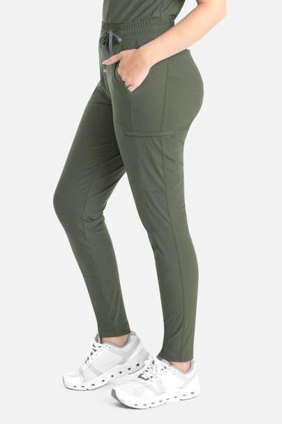 Women's Maevn Embrace Mia scrub trousers olive-2