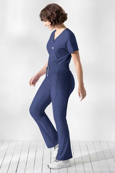 Women's Maevn Embrace scrubs set (Luna top, Nora trousers) navy-1