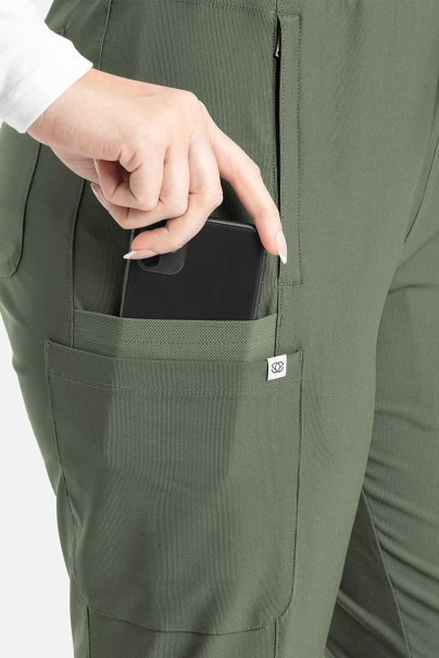 Women's Maevn Embrace Nora scrub trousers olive-4