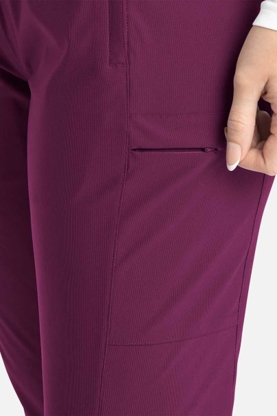 Women's Maevn Embrace Nora scrub trousers wine-4