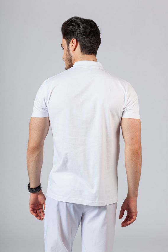 Men’s Malfini Single Jersey polo shirt white-2