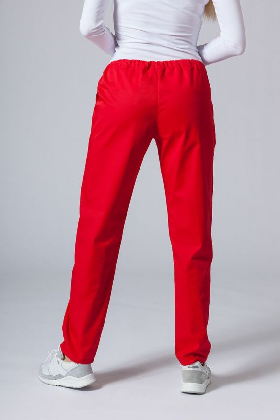 Women's Sunrise Uniforms Basic Regular scrub trousers red-1