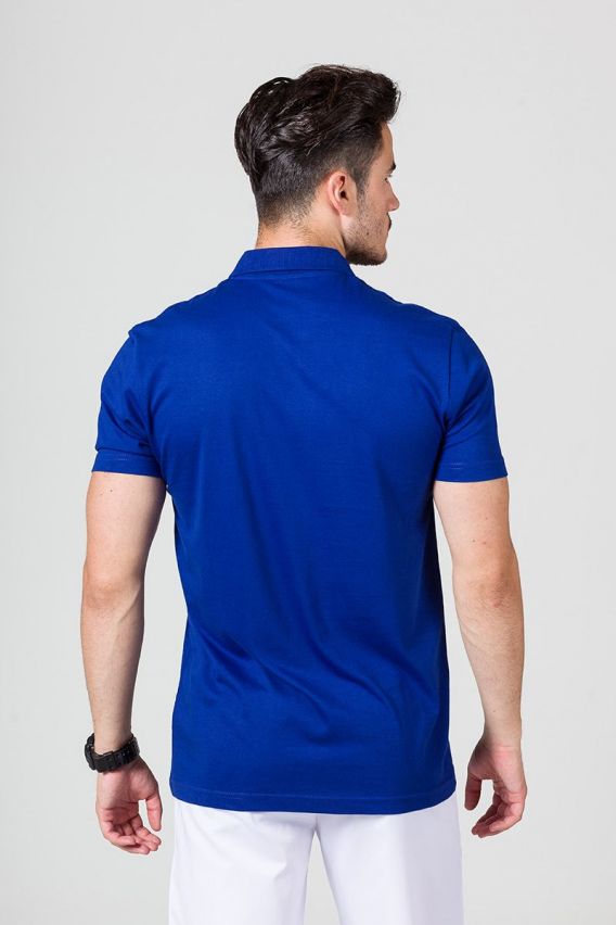 Men’s Malfini Single Jersey polo shirt royal blue-2