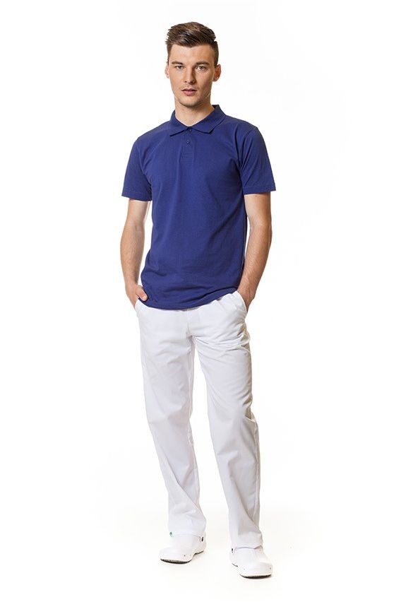 Men’s Malfini Single Jersey polo shirt royal blue-2