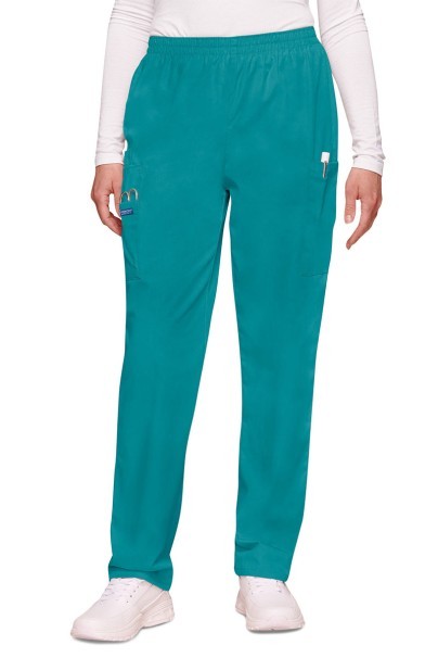 Women’s Cherokee Originals Natural Rise scrub trousers teal blue-2