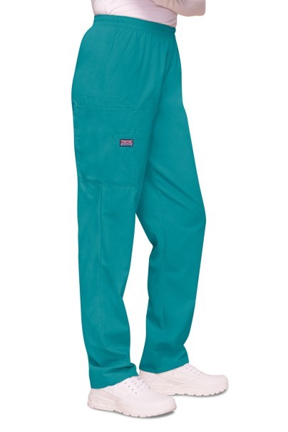 Women's Cherokee Originals scrubs set (V-neck top, N.Rise trousers) teal blue-7
