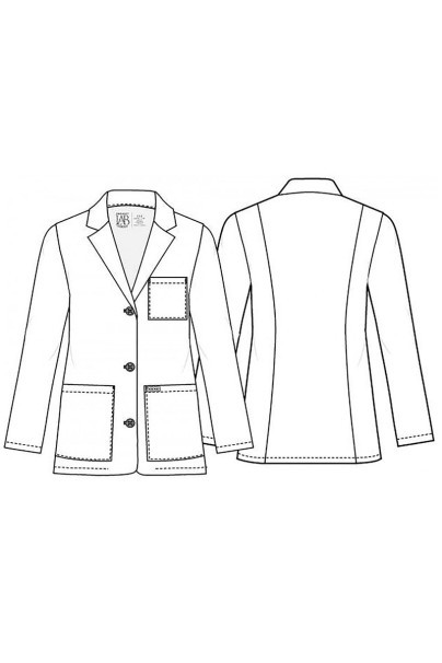 Women’s Cherokee Project lab consultation coat (elastic)-7